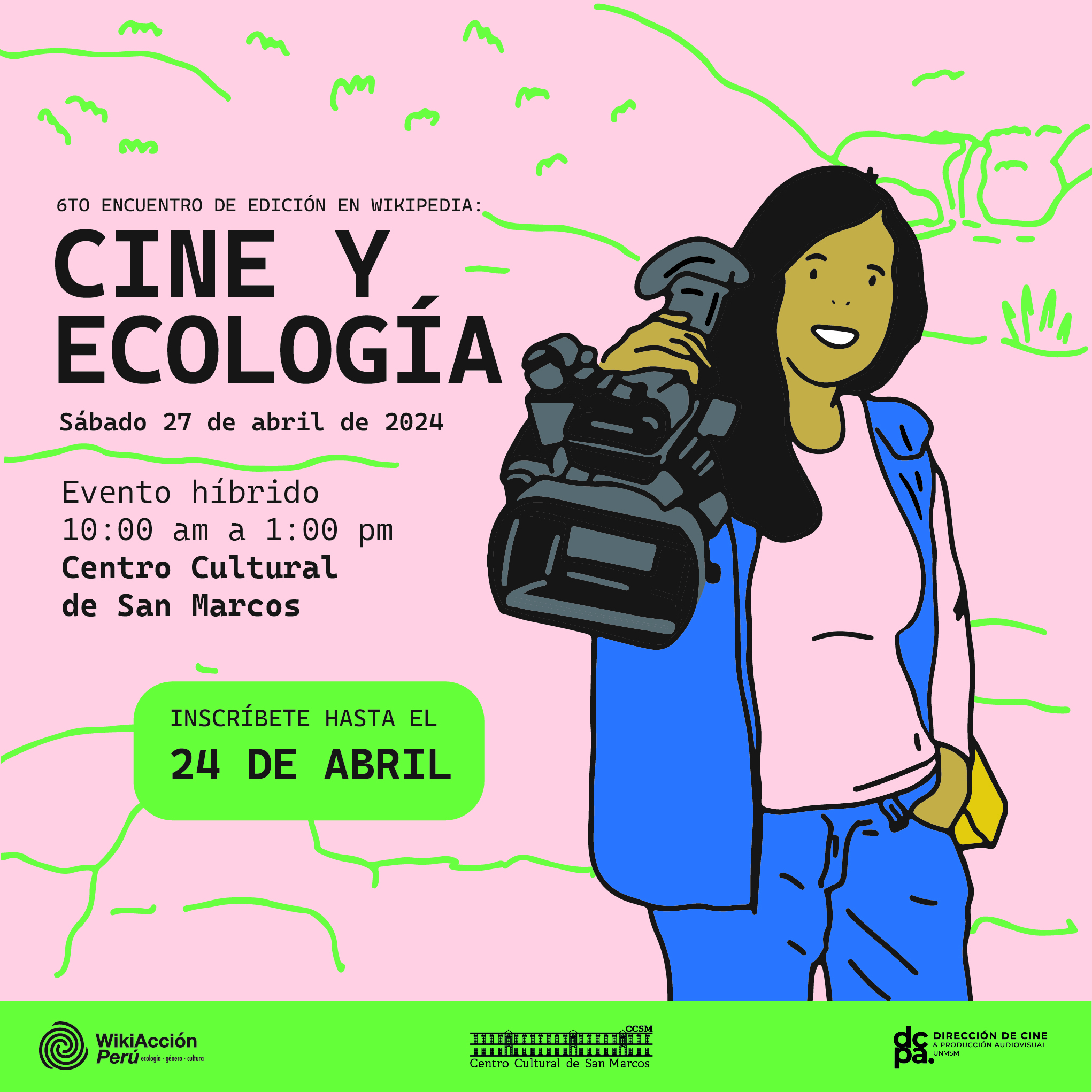 6to Encuentro de edición en Wikipedia: Cine y ecología