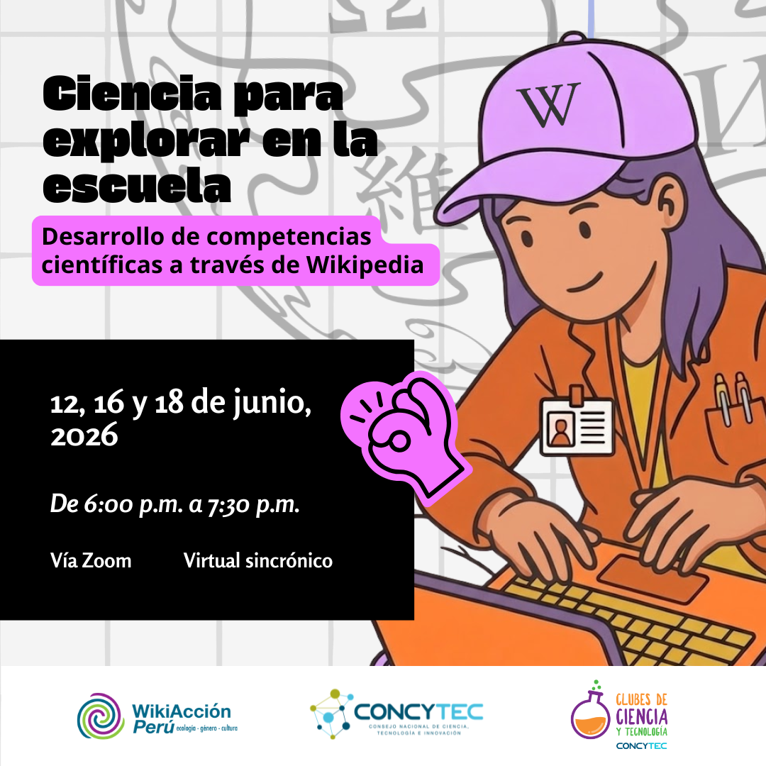 Ciencia para explorar en la escuela: ciclo de capacitación docente sobre Wikipedia y competencias científicas