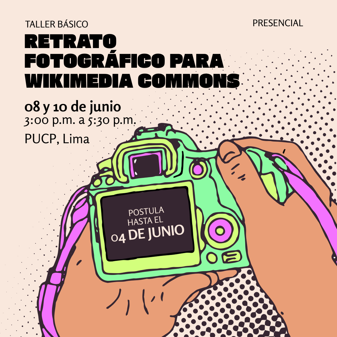 Últimos días para postular al Taller básico de retrato fotográfico para Wikimedia Commons