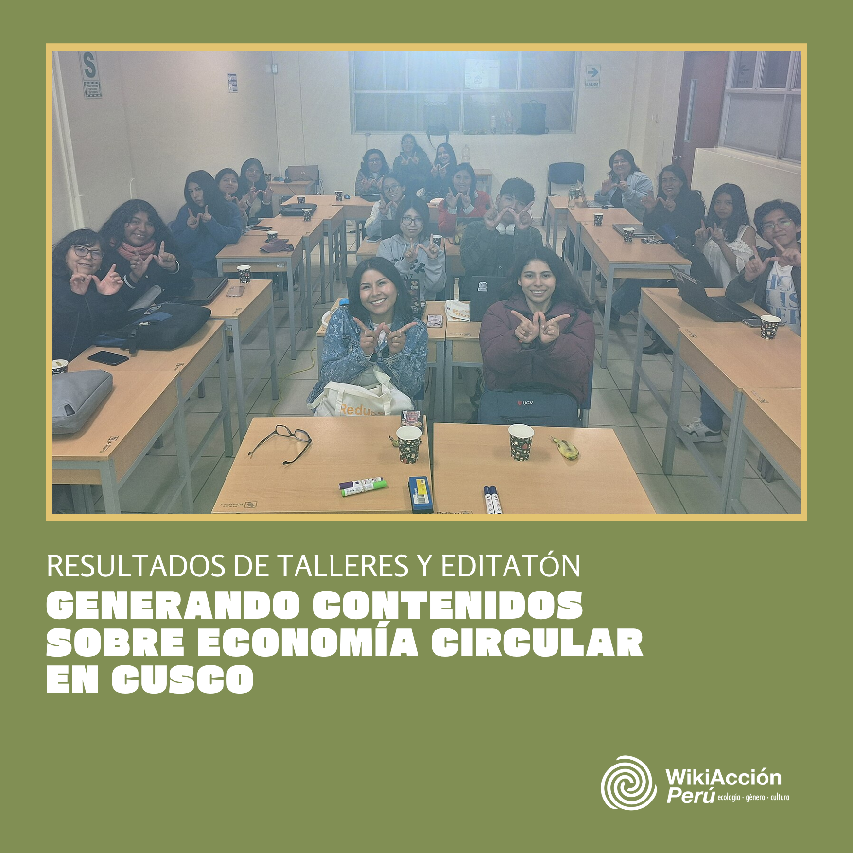 Talleres en Cusco sobre economía circular en alianza con UNESCO Perú, en el marco del proyecto Ayllu Verde