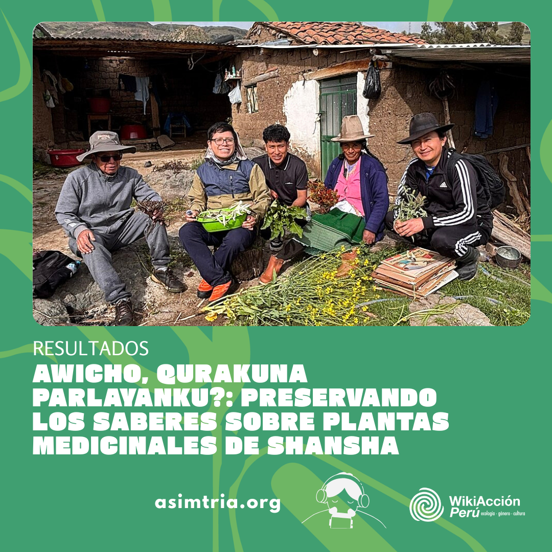 Resultados del proyecto Awicho, qurakuna parlayanki? en la comunidad de Shansha, Áncash