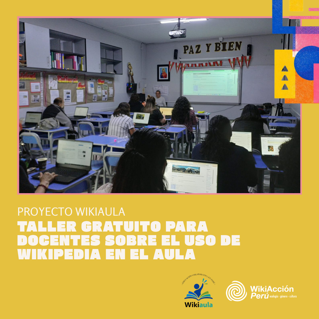 Wikiaula: taller gratuito para docentes sobre el uso de Wikipedia en el aula